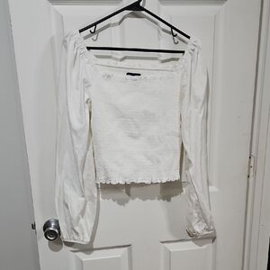 Bundle Sale | 4 For $20 | GAP White Off-Shoulder Blouse Size Large